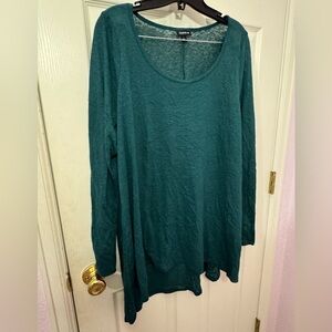 Torrid size 1 Teal Long Sleeve Women's Top